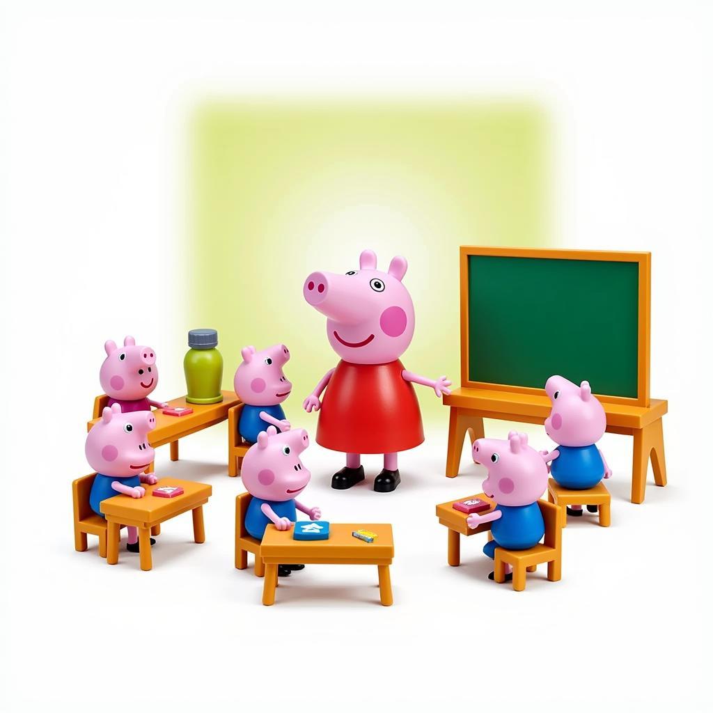 Bộ đồ chơi lớp học Peppa Pig cơ bản