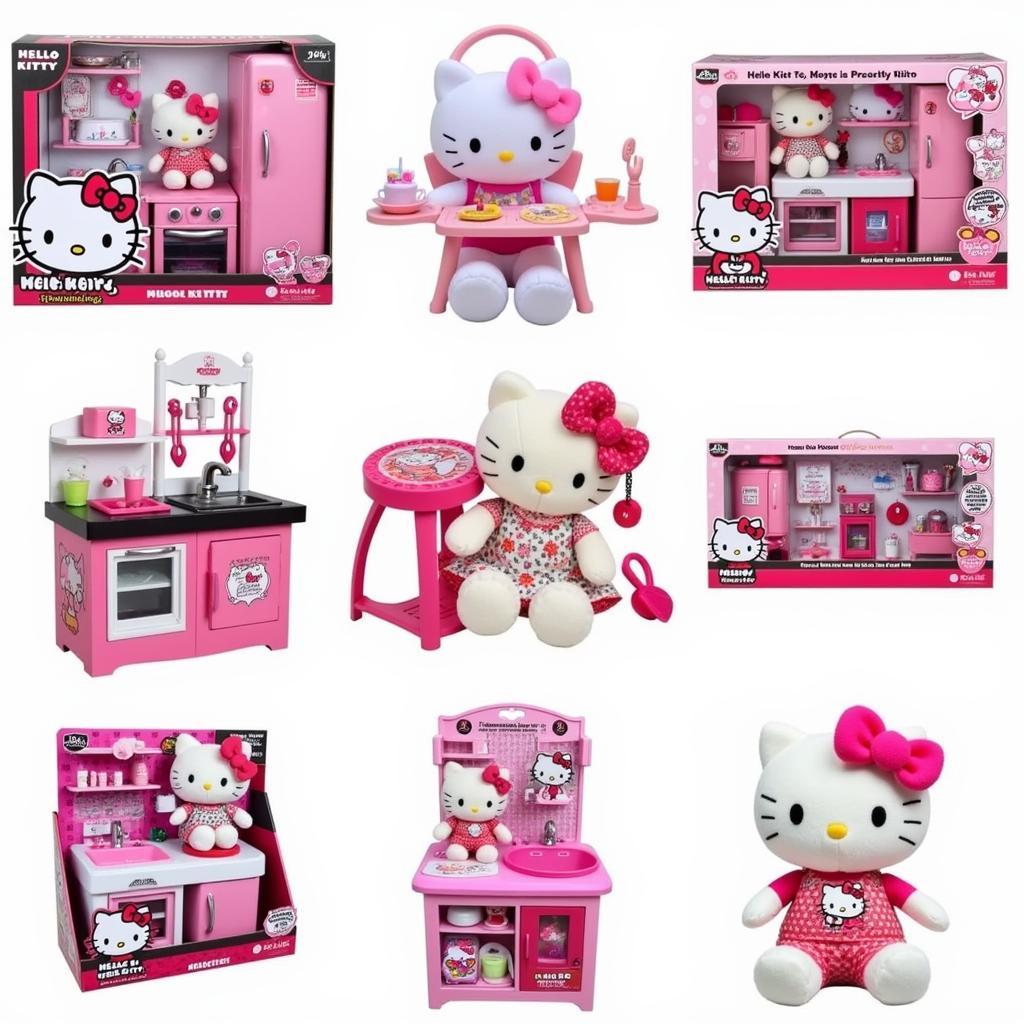 Bộ đồ chơi mèo Hello Kitty đa dạng mẫu mã