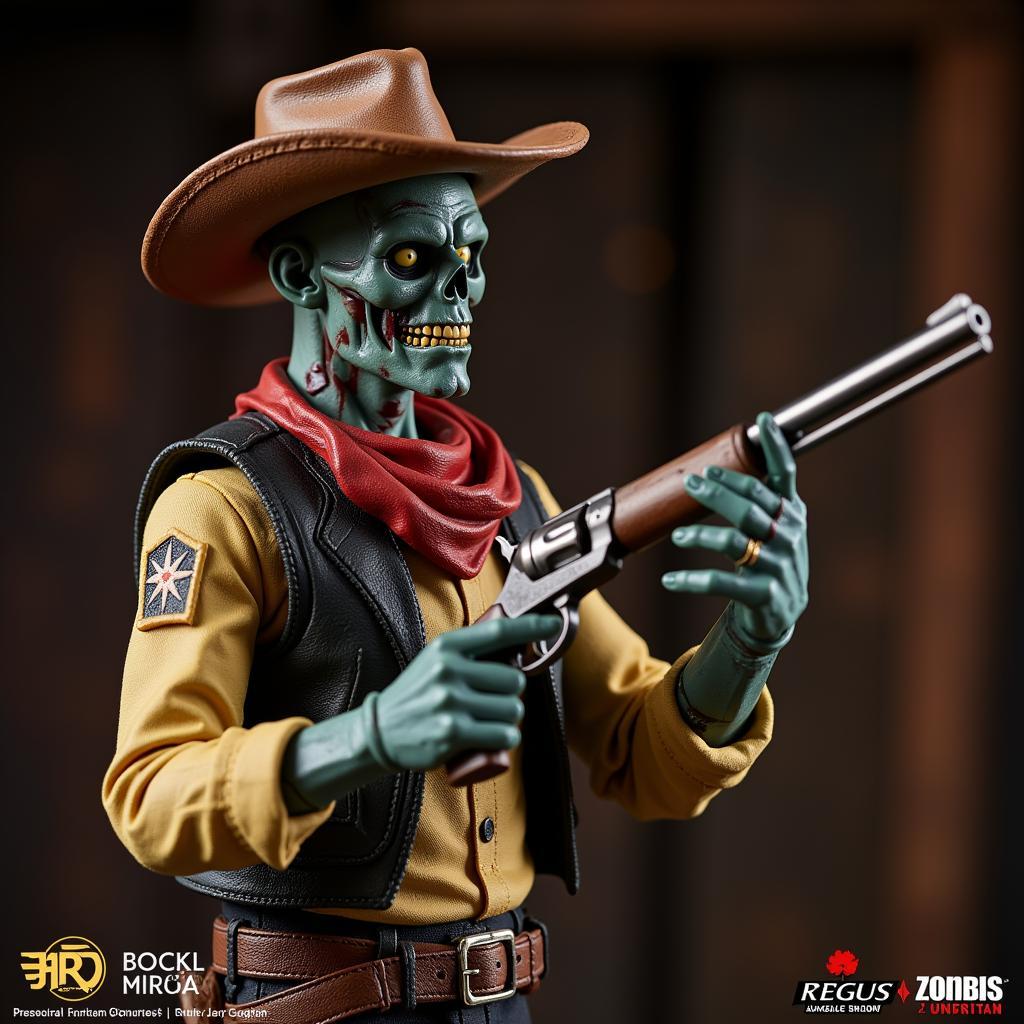 Hình ảnh Cowboy Zombie trong bộ đồ chơi Plant vs Zombie 2