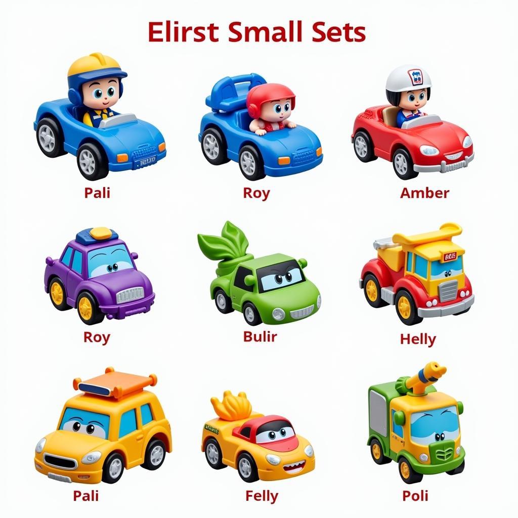 Bộ đồ chơi Robocar Poli size nhỏ đa dạng mẫu mã