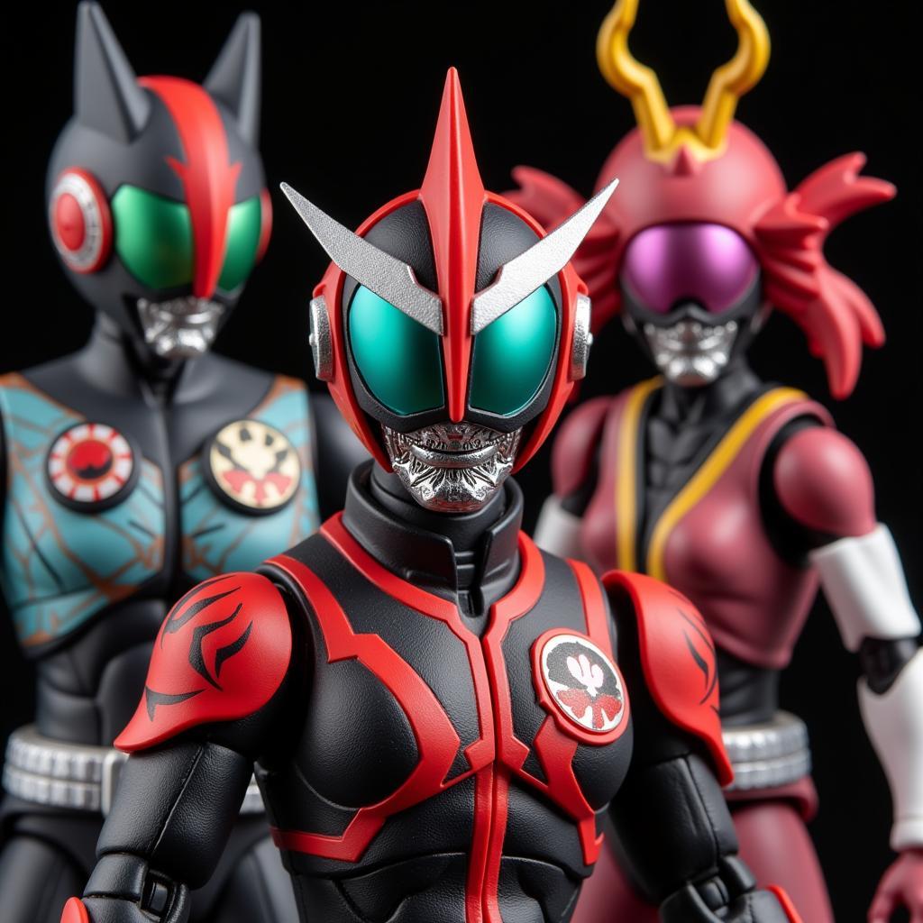 Bộ đồ chơi siêu nhân biến hình Kamen Rider với chi tiết tinh xảo