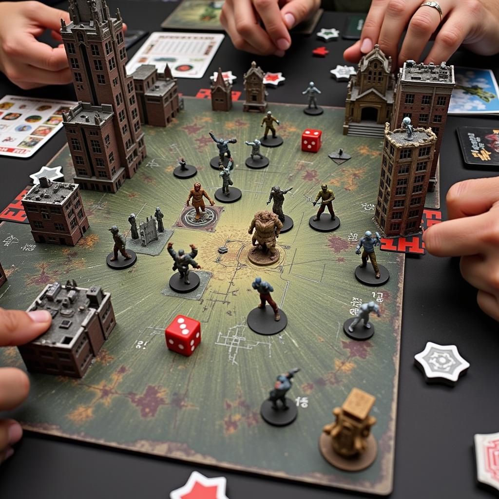 Bộ đồ chơi zombie board game