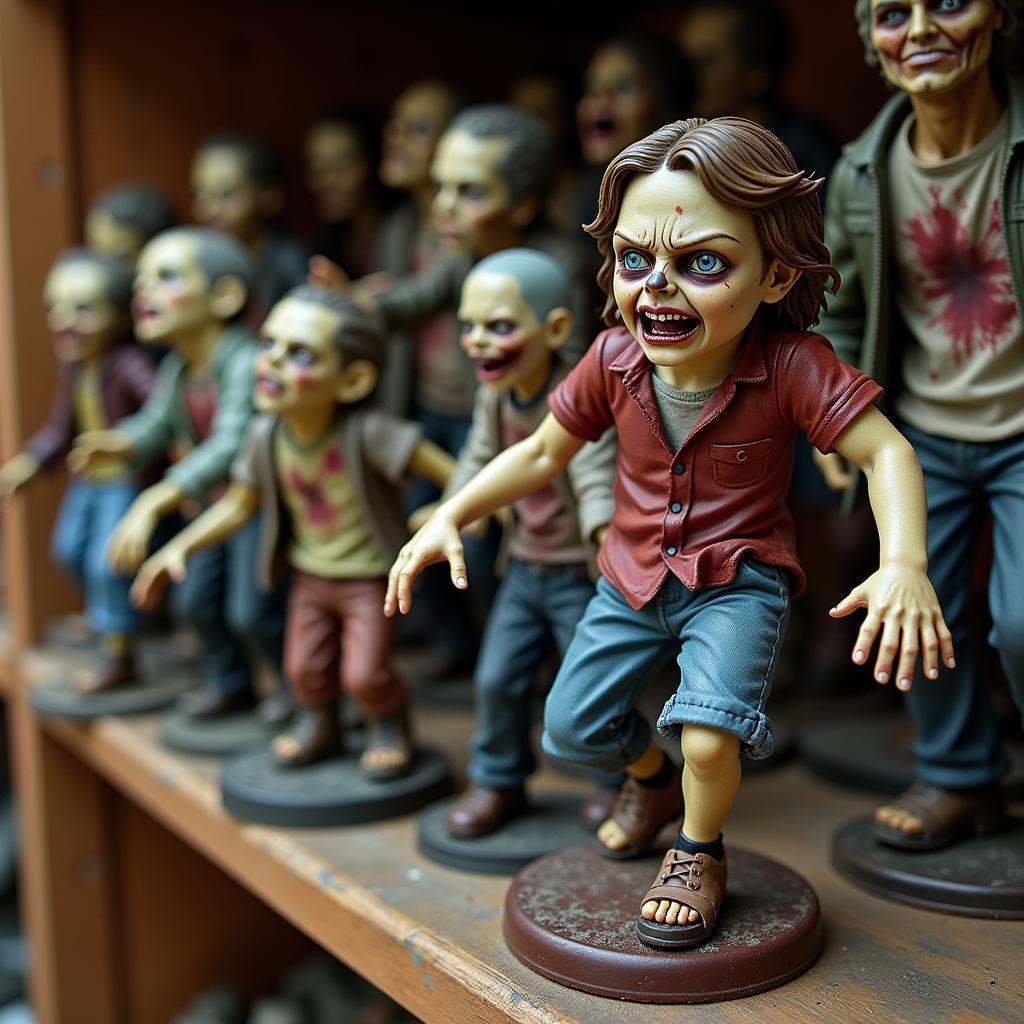 Bộ đồ chơi zombie mô hình