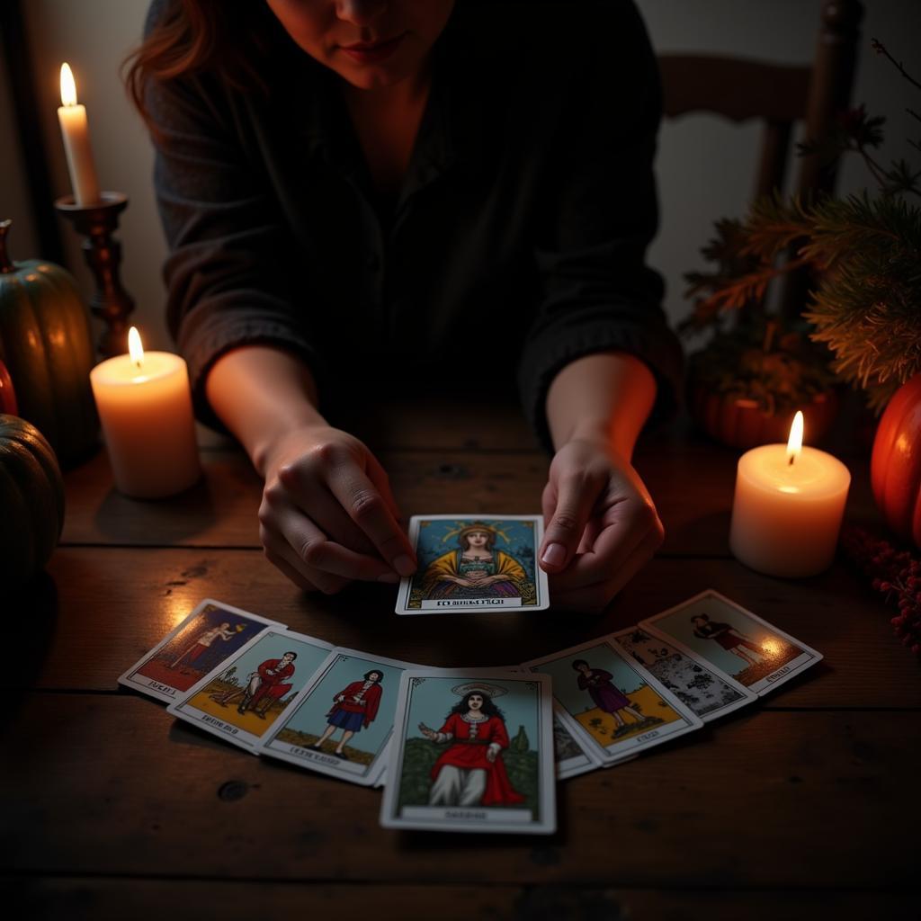 Bói bài Tarot trong đêm Halloween huyền bí