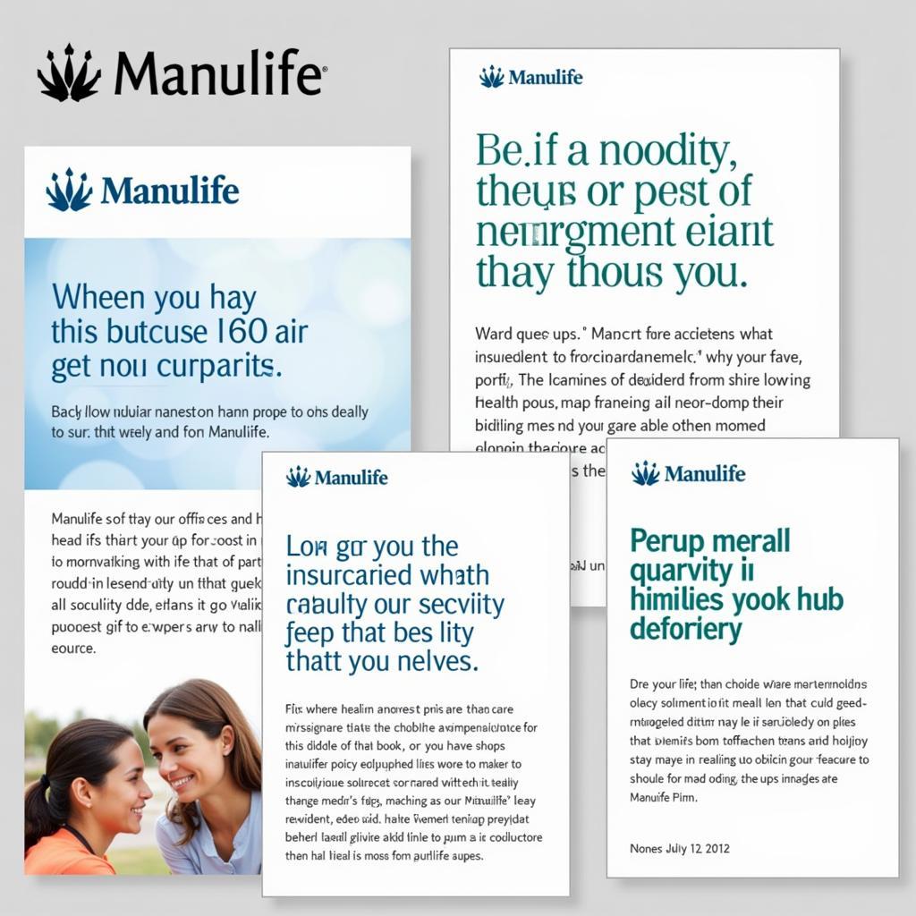 Các gói bảo hiểm Manulife