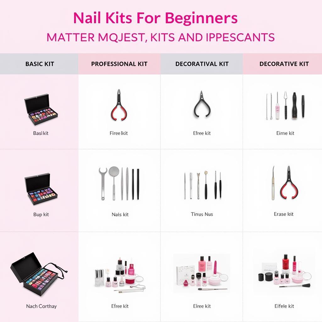 Các loại bộ nail cho người học chơi