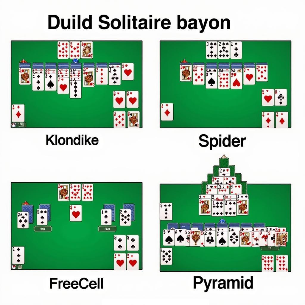 Các phiên bản Solitaire khác nhau