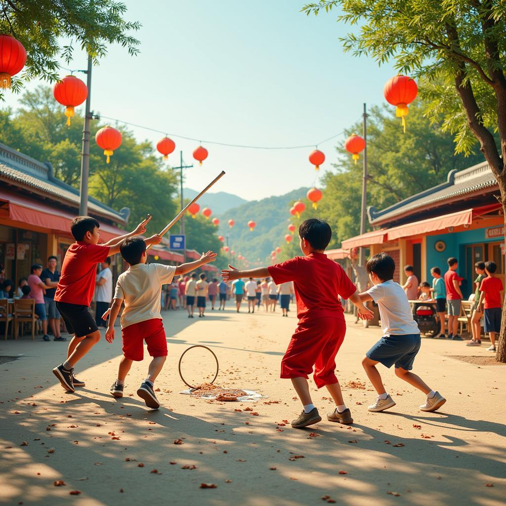 Các trò chơi hội chợ xuân dân gian