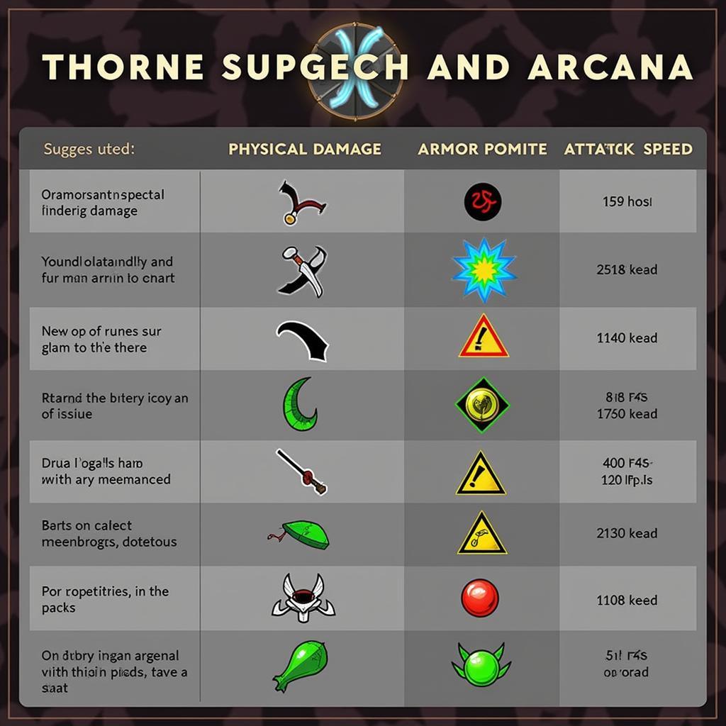 Thorne's Recommended Runes and Arcana