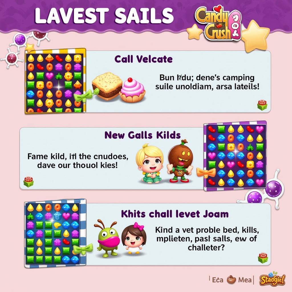 Cập nhật level mới nhất trong Candy Crush