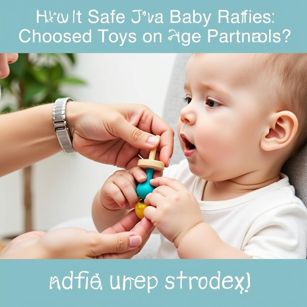 Chọn bộ đồ chơi rattle an toàn cho bé