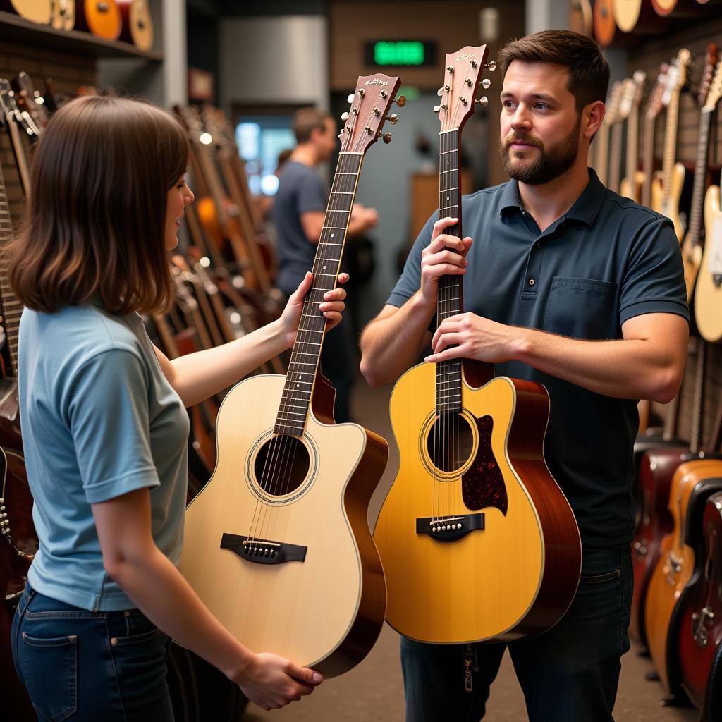 Chọn đàn guitar phù hợp