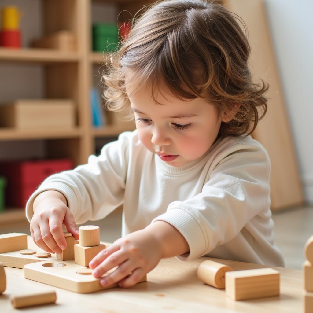 Đồ chơi Montessori phát triển kỹ năng