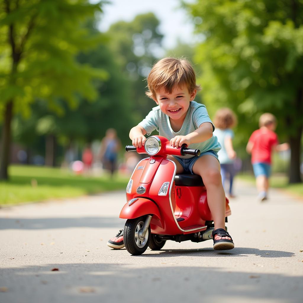 Đồ chơi xe Vespa điều khiển từ xa cho trẻ em