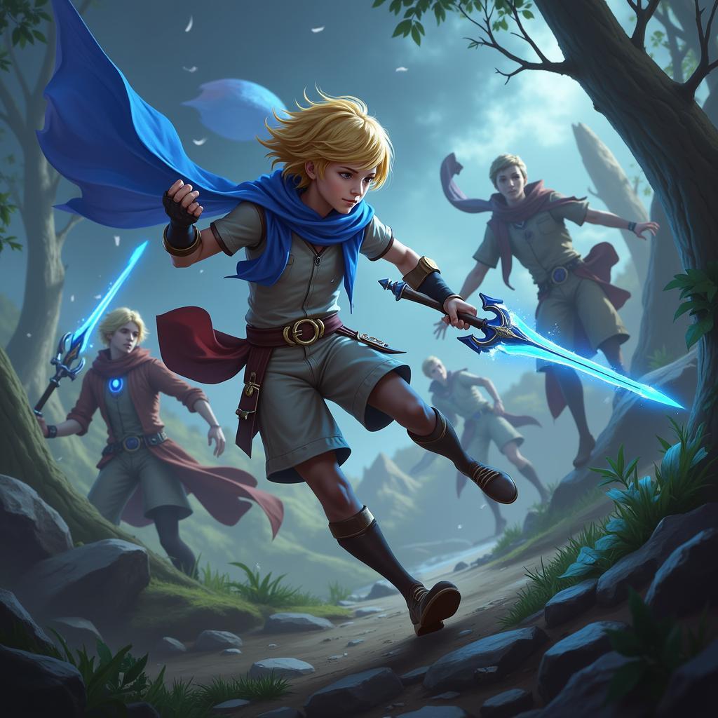 Ezreal giao tranh giữa game