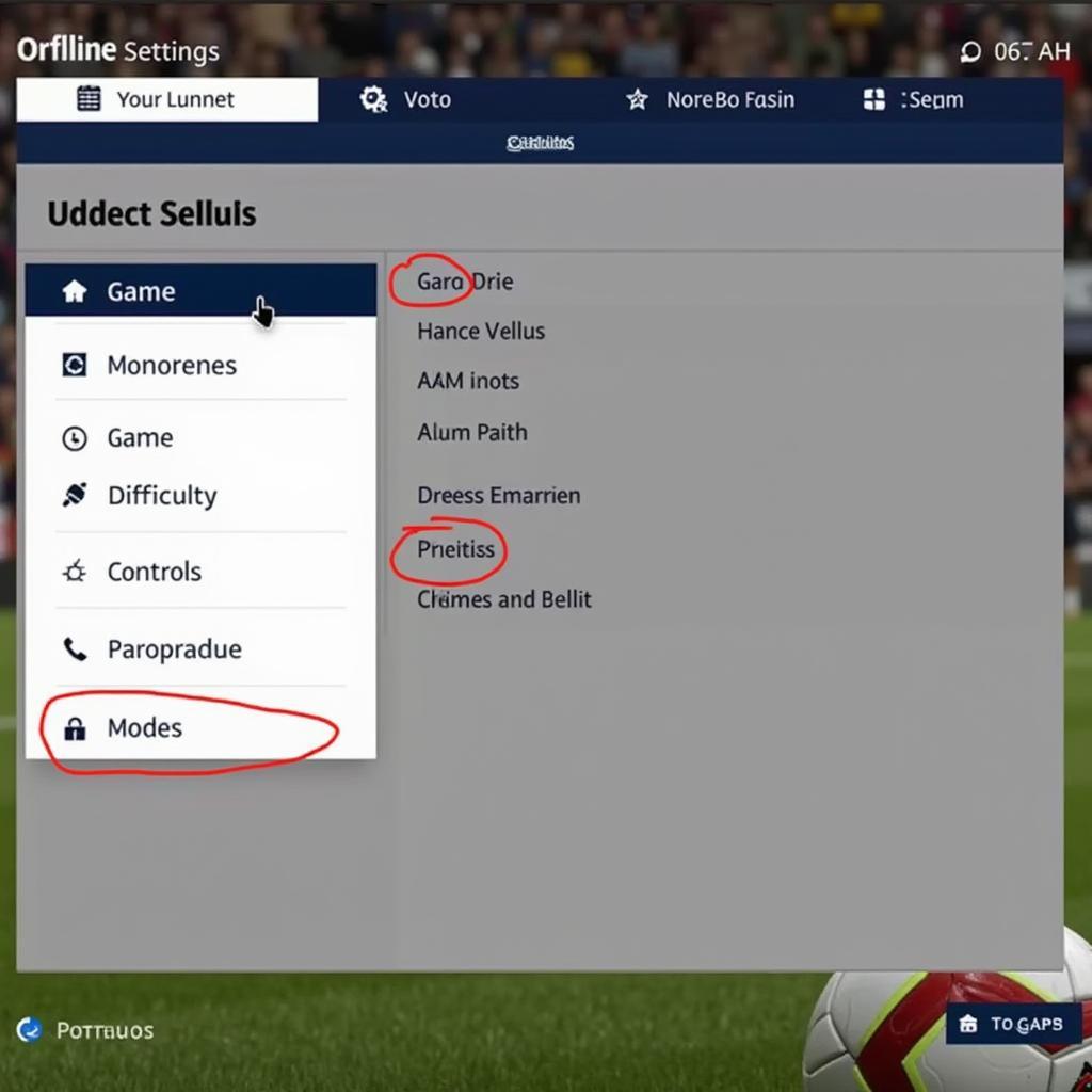 FIFA 16 Offline: Tùy Chỉnh Cài Đặt