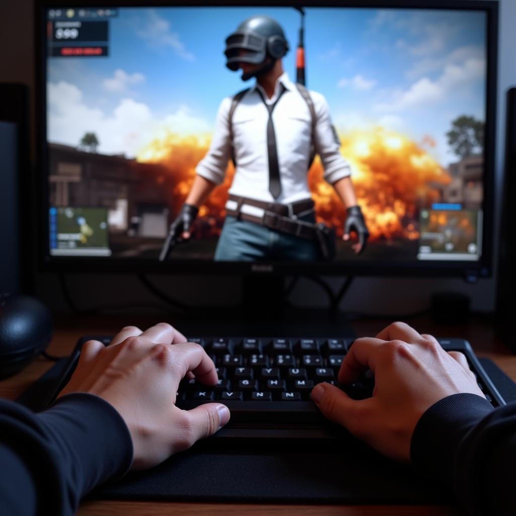 Game thủ PUBG giỏi nhất Việt Nam đang thi đấu.