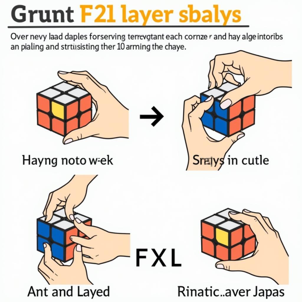 Giải F2L Rubik 3x3 nâng cao