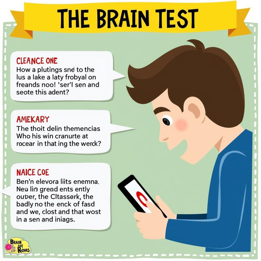 Quan sát kỹ các chi tiết trong Brain Test