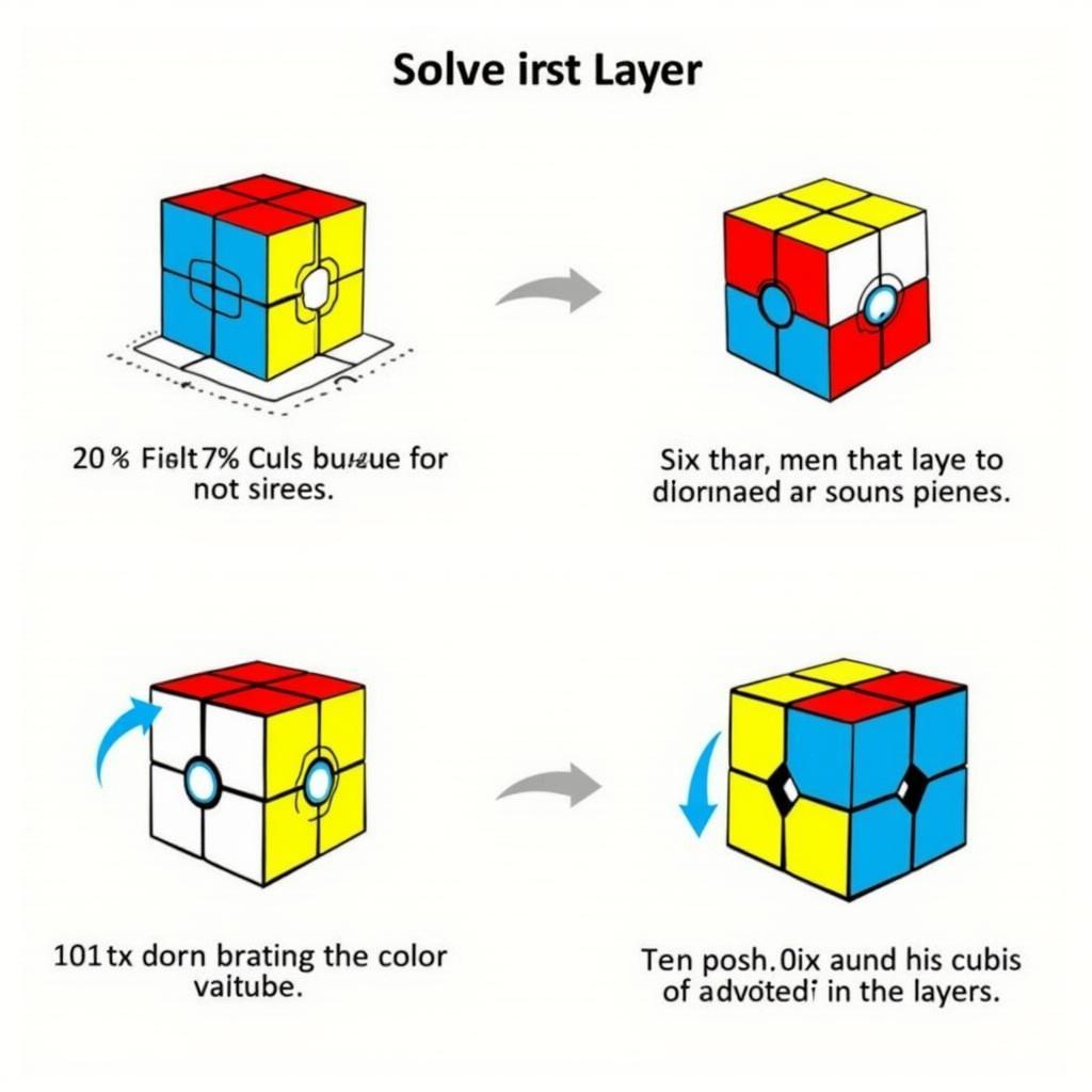 Giải Rubik 2x2 Bước Đầu