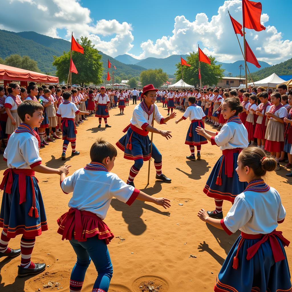 Hội thi trò chơi dân gian đầy màu sắc