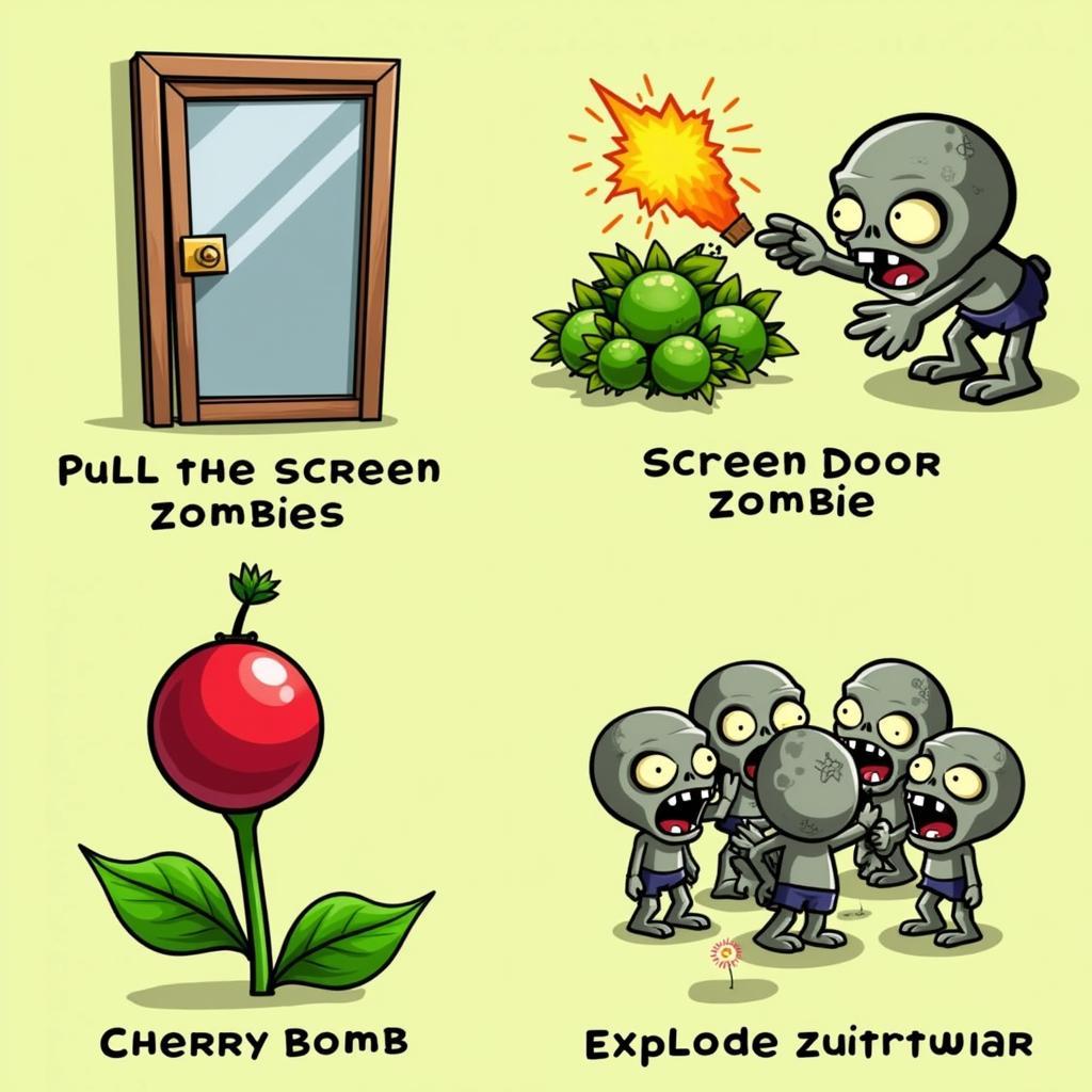 Khắc chế zombie đặc biệt Plants vs Zombies 1