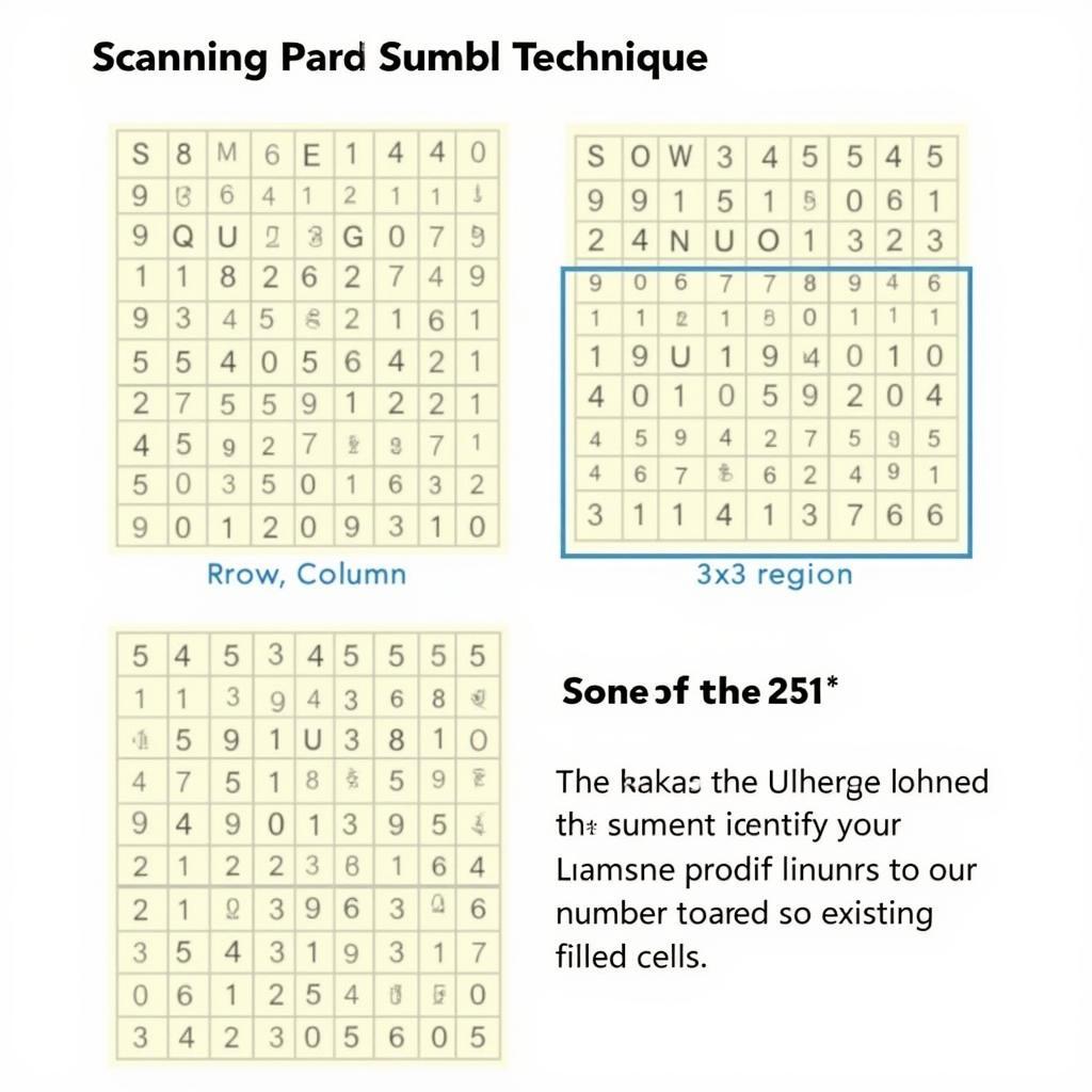 Kỹ thuật Scanning trong Sudoku