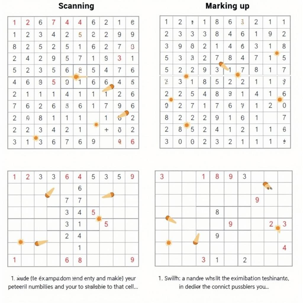 Kỹ thuật Scanning và Marking Up trong Sudoku