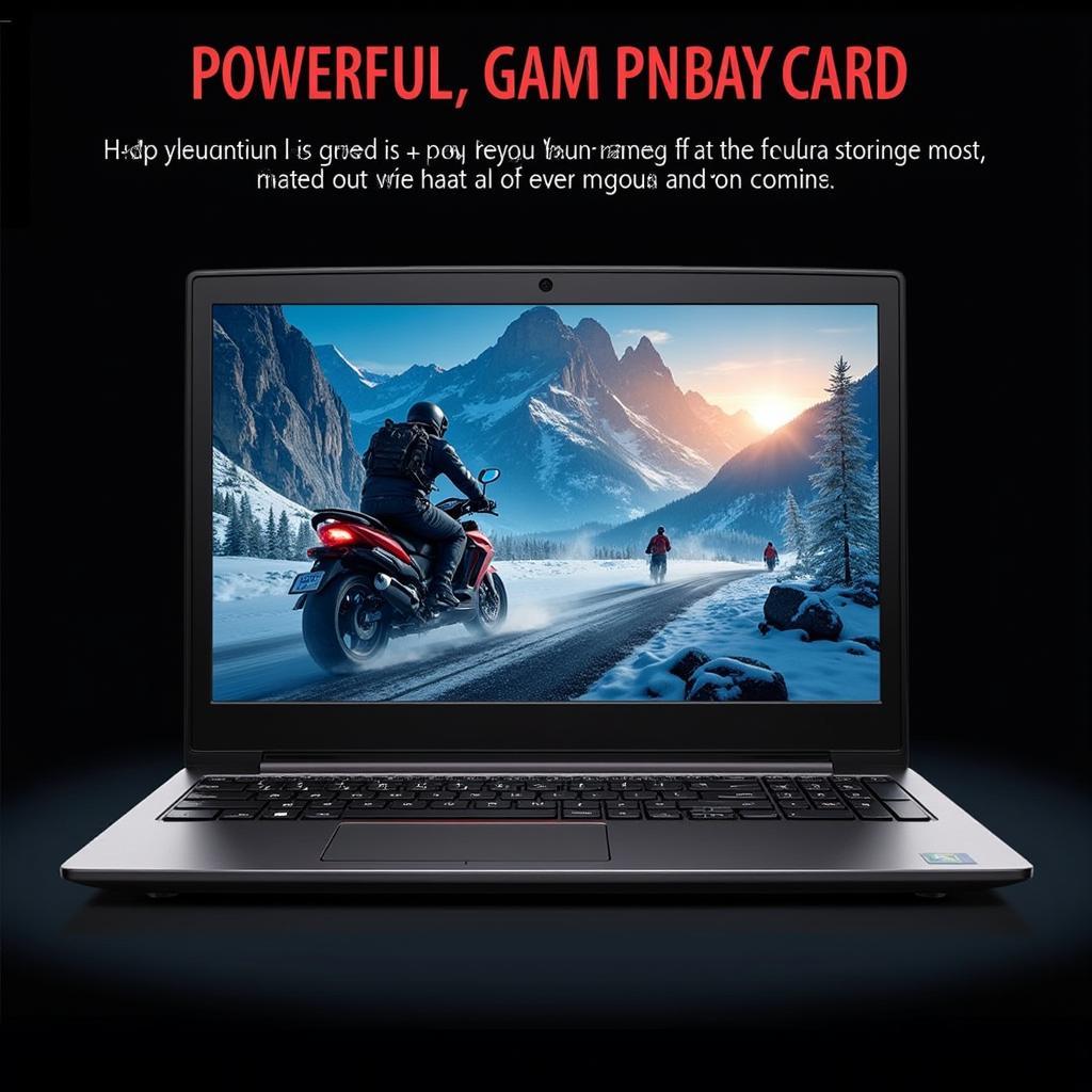 Laptop gaming với card màn hình mạnh mẽ