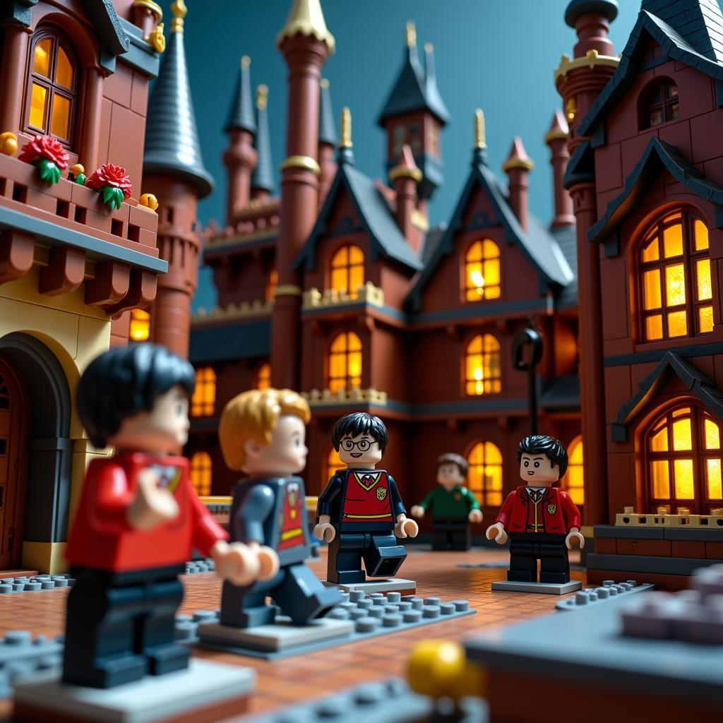 Mô hình LEGO Lâu đài Hogwarts từ trò chơi Harry Potter