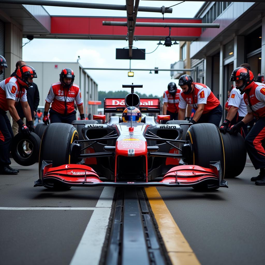 Luật chơi đua xe ô tô: Pit stop