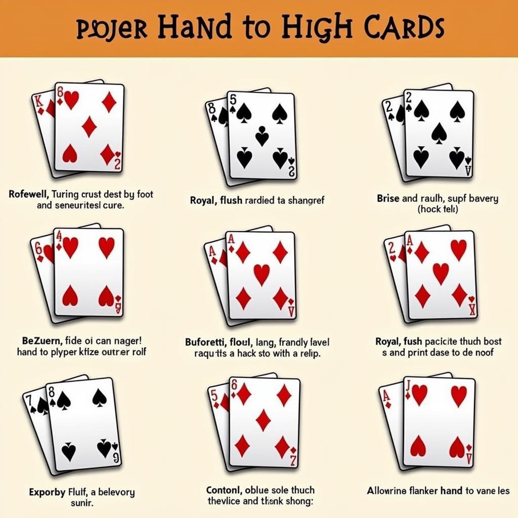 Luật Chơi Poker ZingPlay: Các Hạng Bài