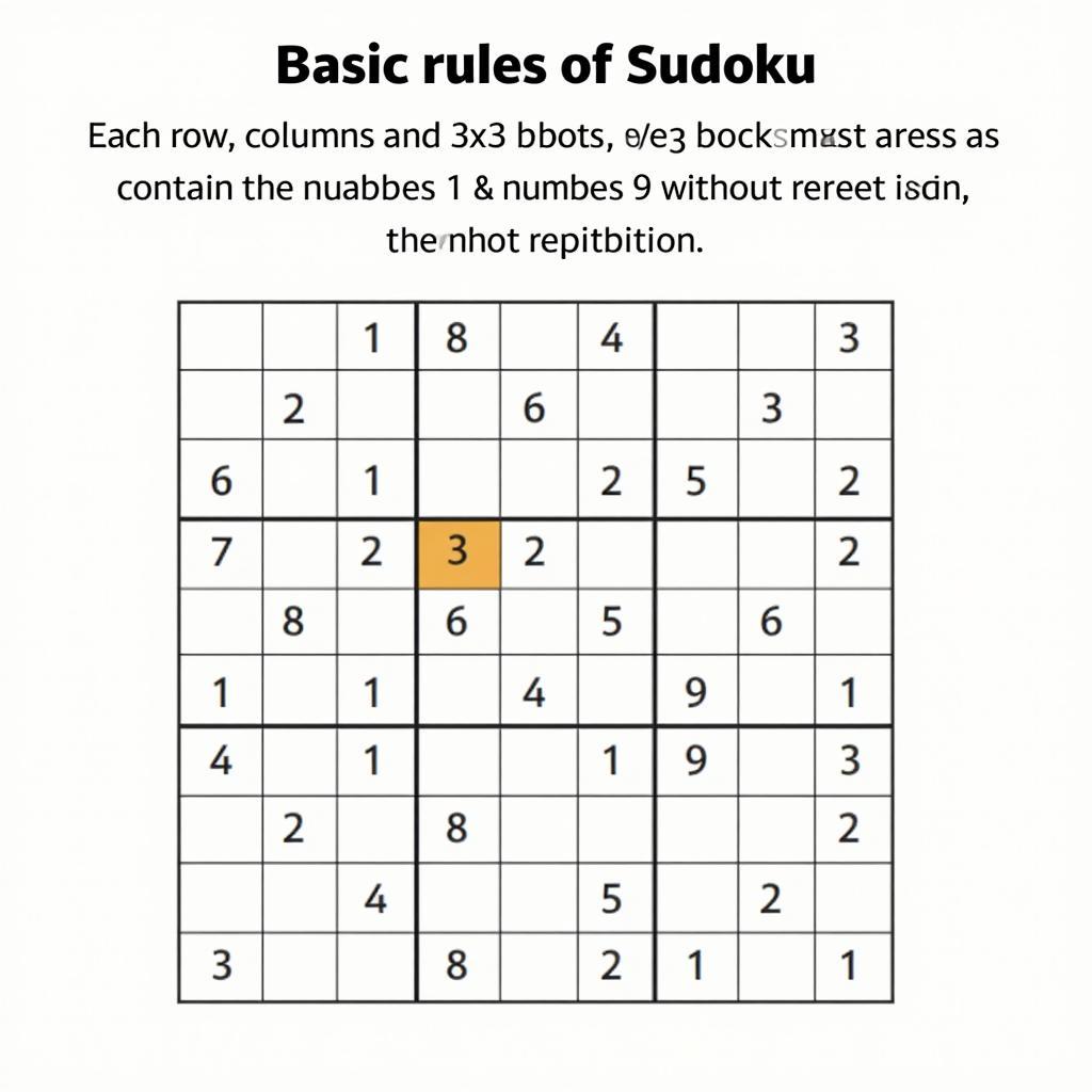 Luật chơi Sudoku cơ bản