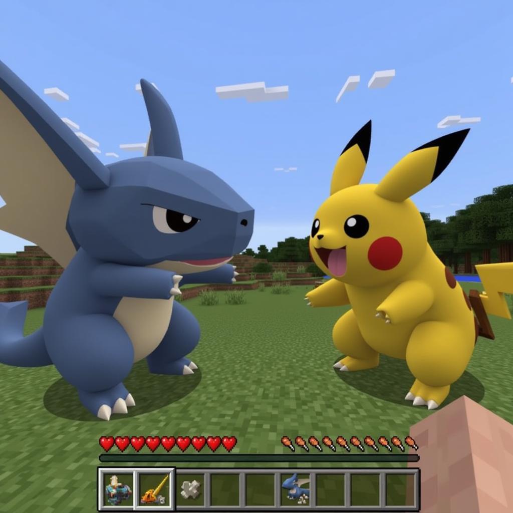 Chiến đấu Pokemon trong Minecraft