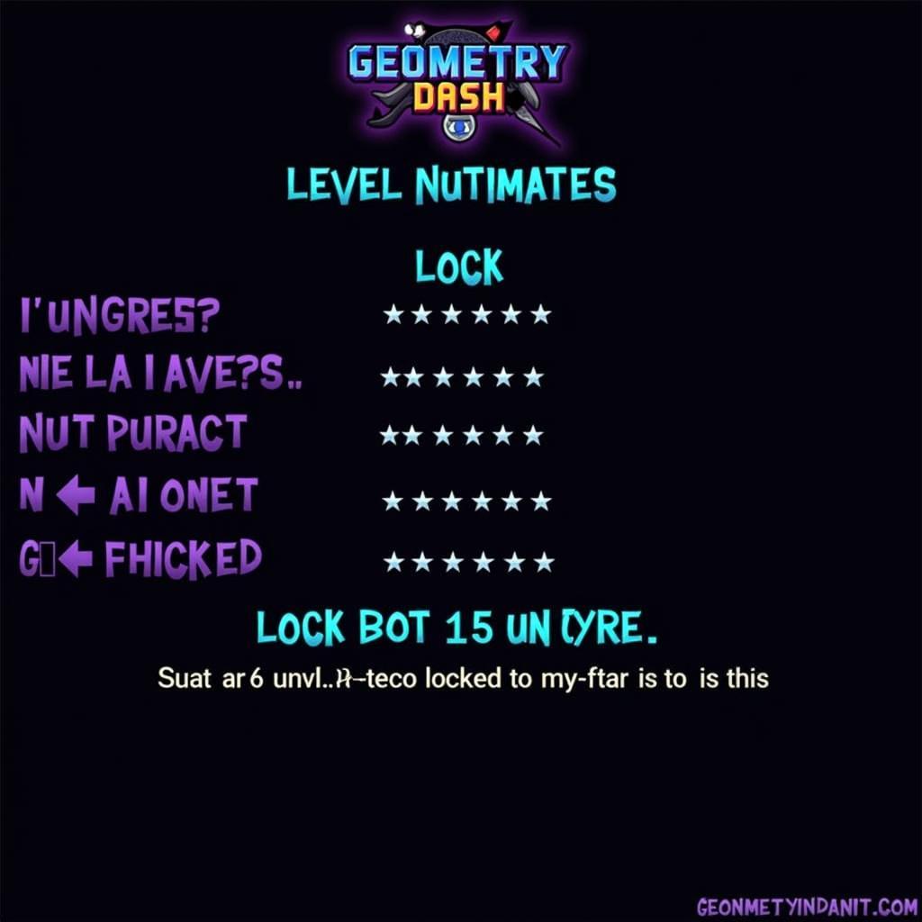 Mở khóa màn chơi mới Geometry Dash