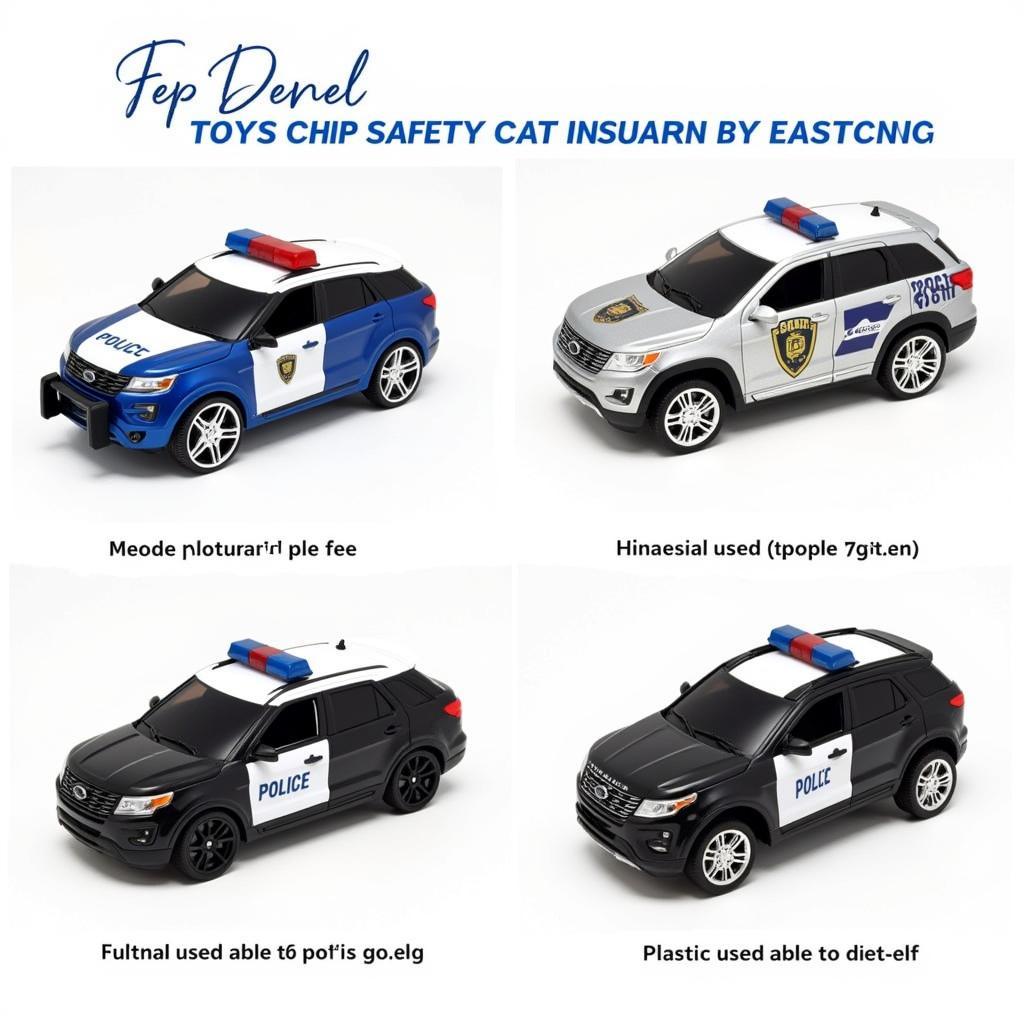 Safe and durable materials used in police car toys