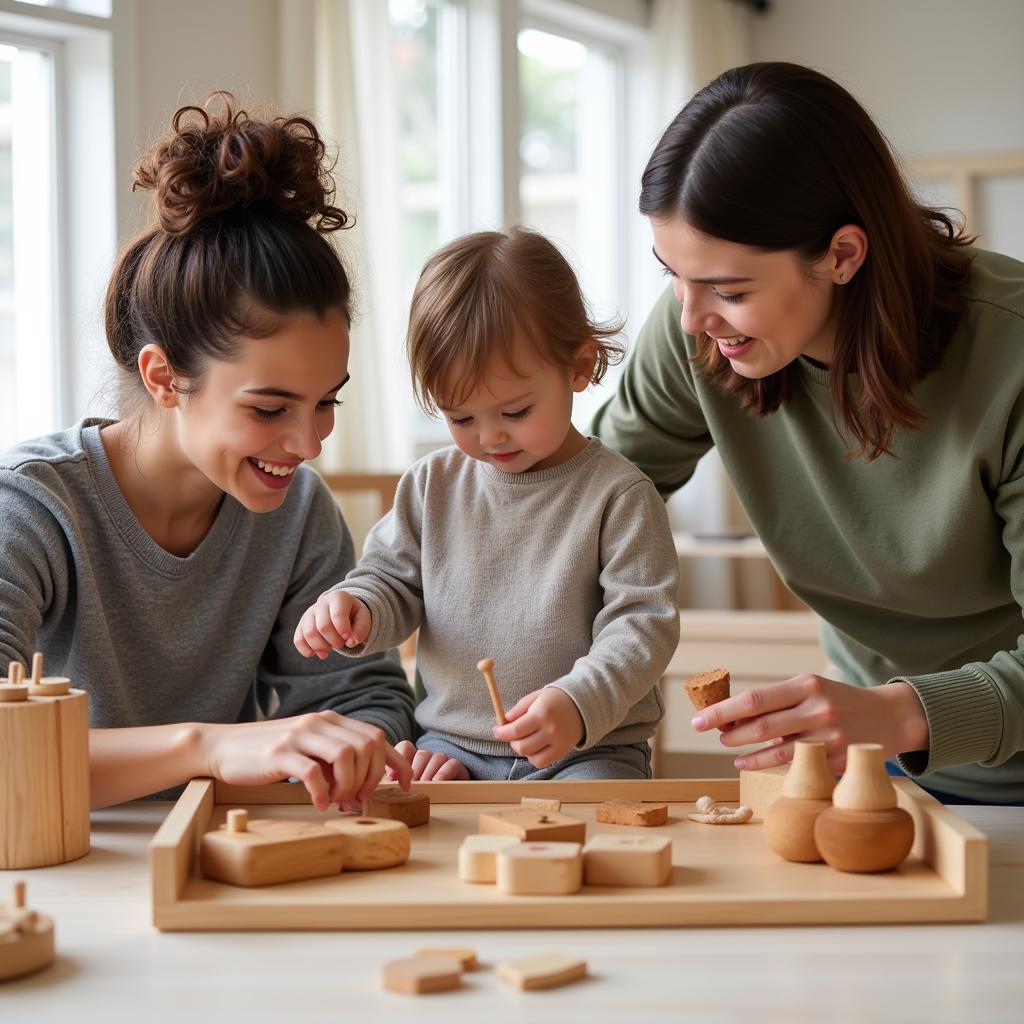 Phụ huynh lựa chọn đồ chơi Montessori