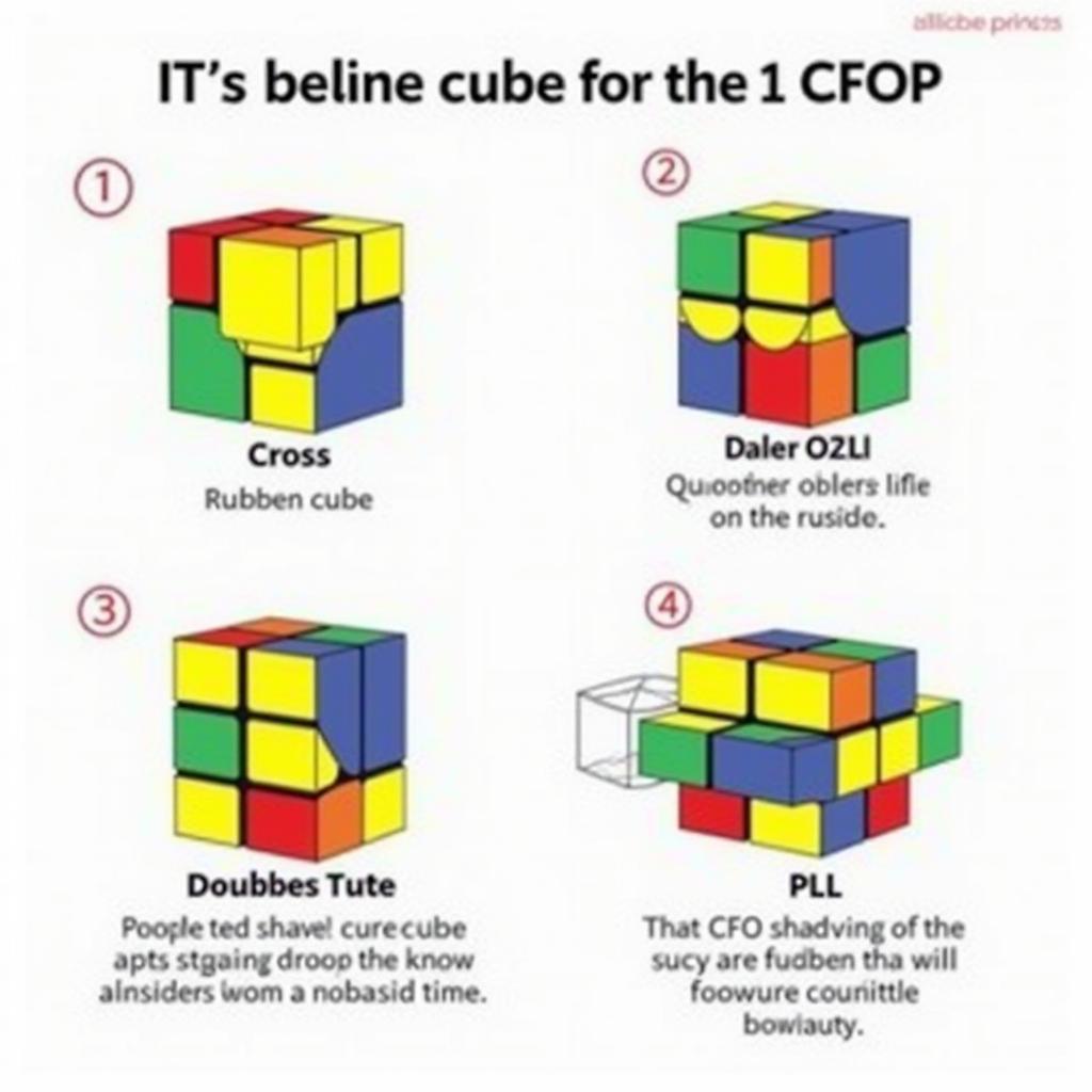 Phương Pháp Giải Rubik 3x3 CFOP