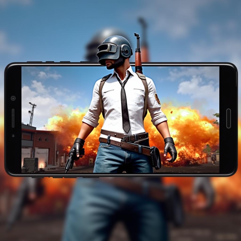 Samsung A8 chơi PUBG Mobile ở setting thấp