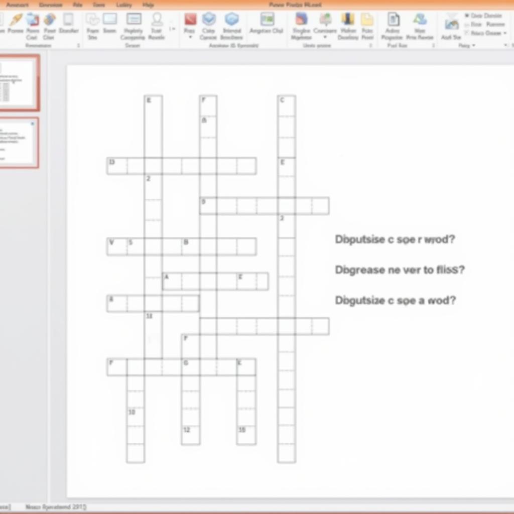 Tạo Trò Chơi Ô Chữ Powerpoint Đơn Giản