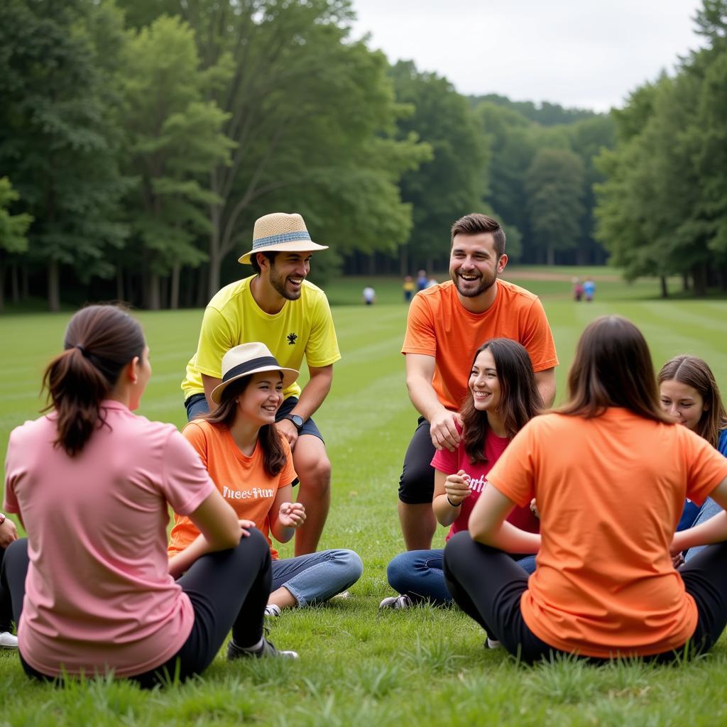 Hình ảnh team building ngoài trời