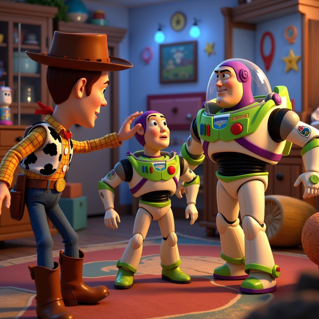 Hình ảnh phim Toy Story với các nhân vật đồ chơi