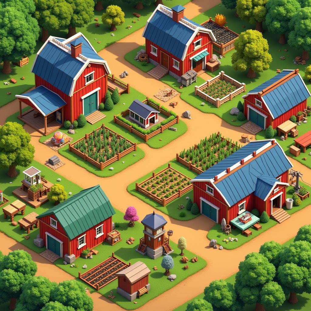 Hình ảnh game Township - xây dựng nông trại