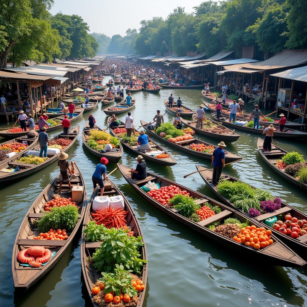 Trải nghiệm chợ nổi Cái Răng Đồng Tháp