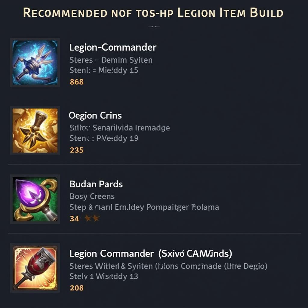 Trang bị tối ưu cho Legion Garena