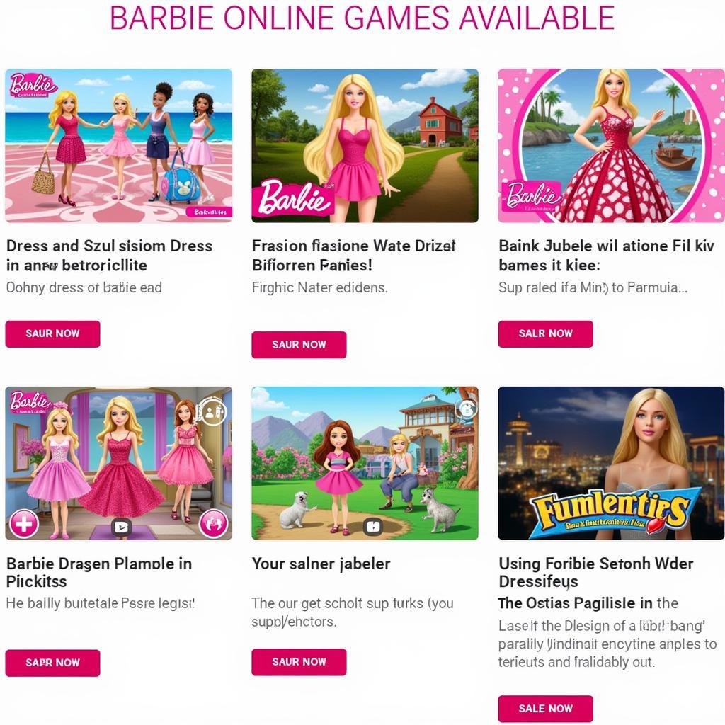 Trò chơi Barbie trực tuyến