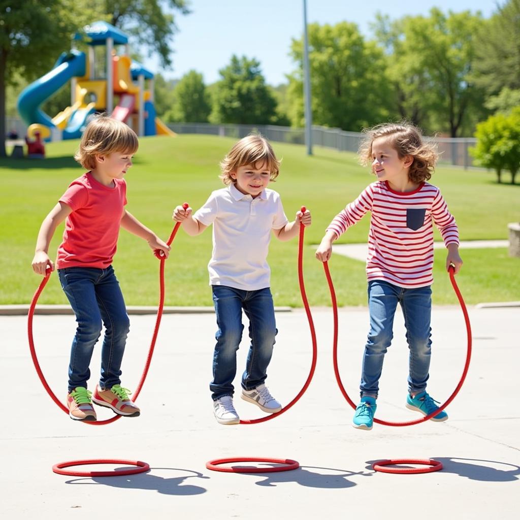 Trò chơi nhảy dây - Jump Rope - Các biến thể