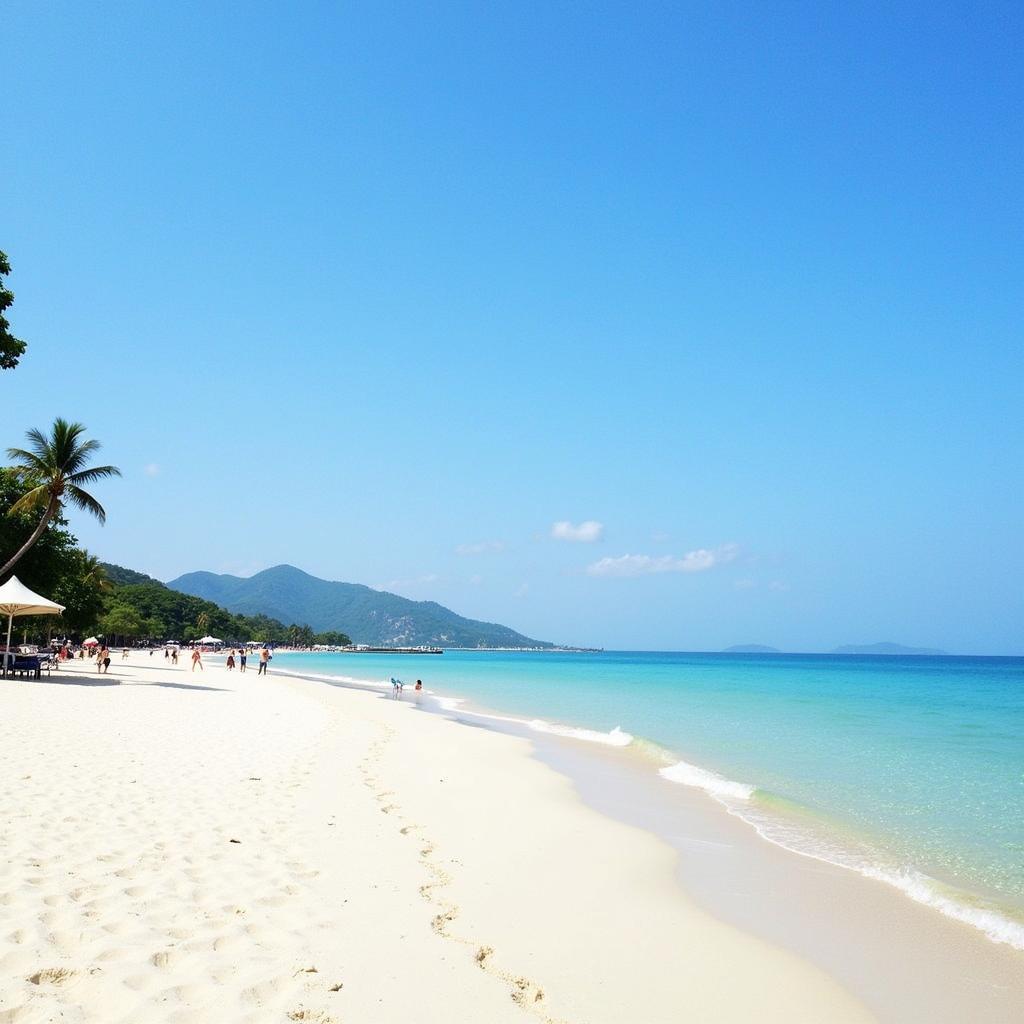 Bãi biển tại Vinpearl Land Nha Trang