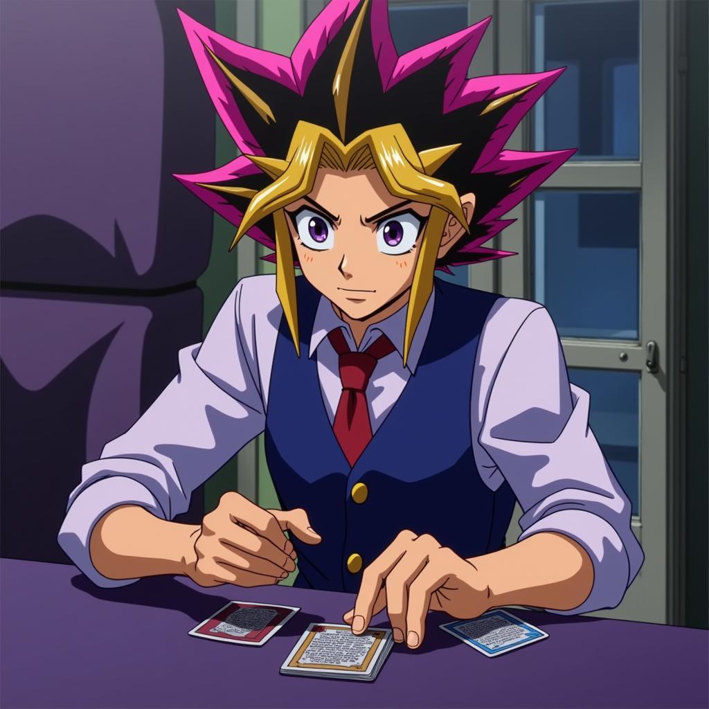 Yugi và chiến thuật trong Yugioh tập 199