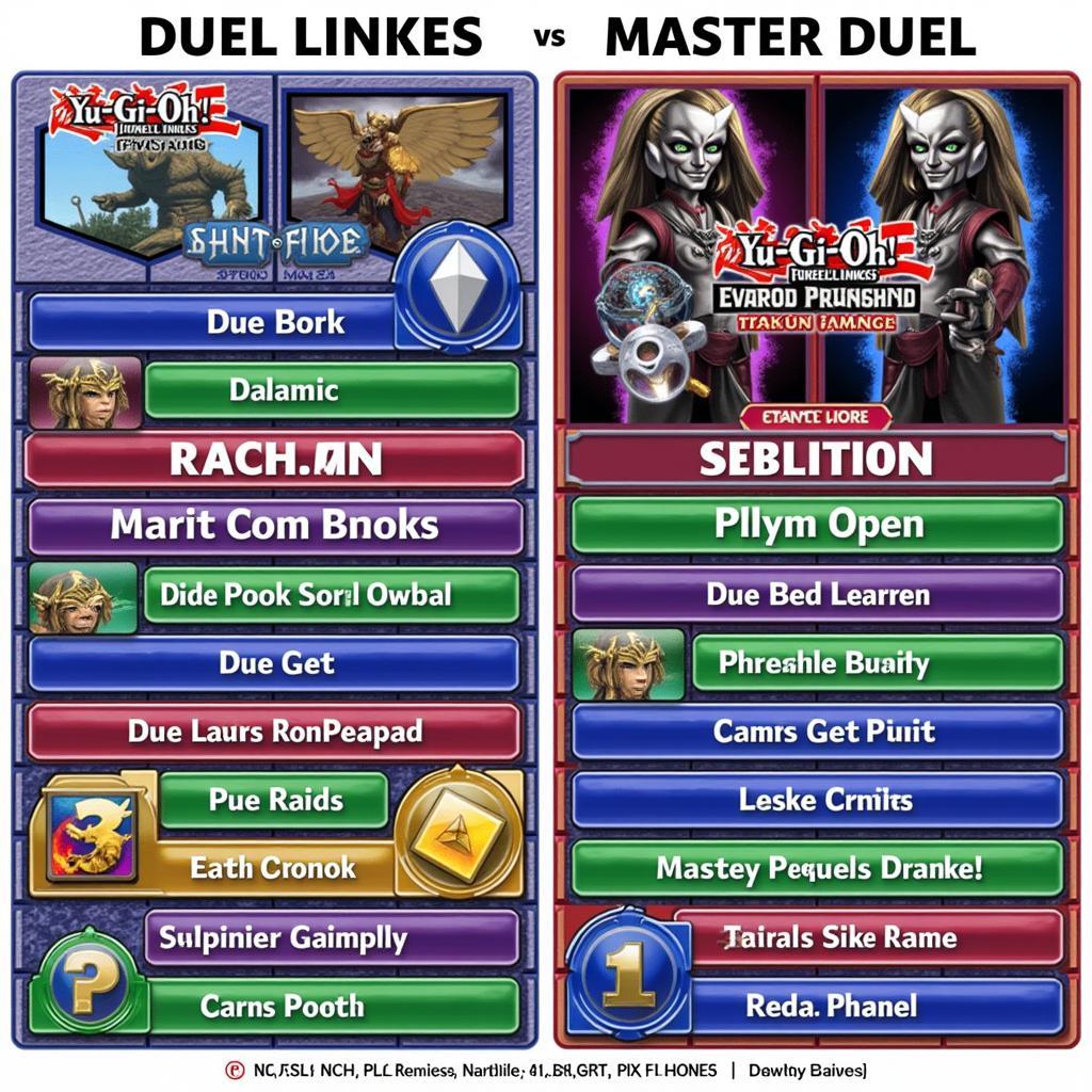 So sánh Yu-Gi-Oh! Duel Links và Master Duel